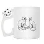 Кружка с футбольным мячиком