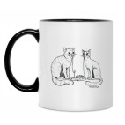 Кружка двухцветная