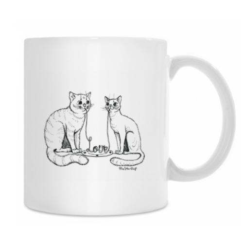 Кружка Влюбленные котики