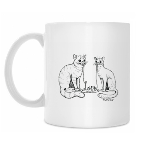 Кружка Влюбленные котики