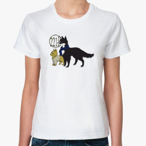 Классическая футболка с принтом Шерлок(Sherlock)