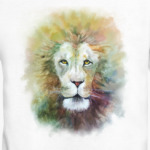 Лев, акварель