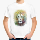 Лев, акварель