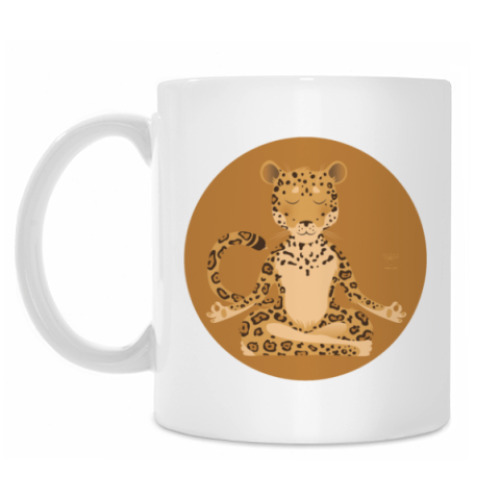 Кружка с принтом Animal Zen: J is for Jaguar