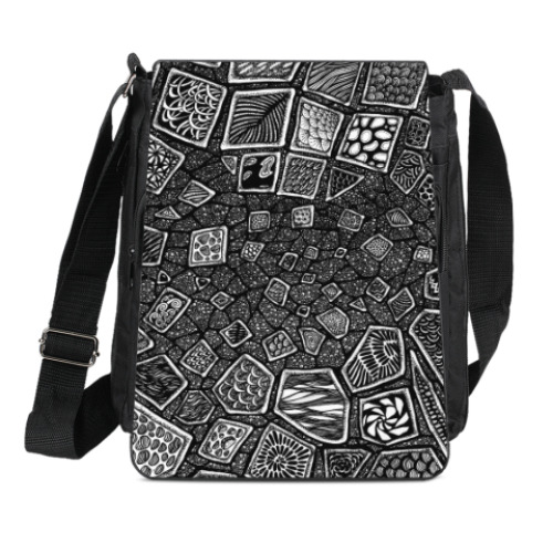 Сумка-планшет с принтом Дно зеркального моря