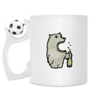 Кружка с футбольным мячиком