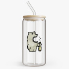 Банка с бамбуковой крышкой