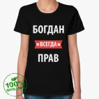 Женская футболка органик