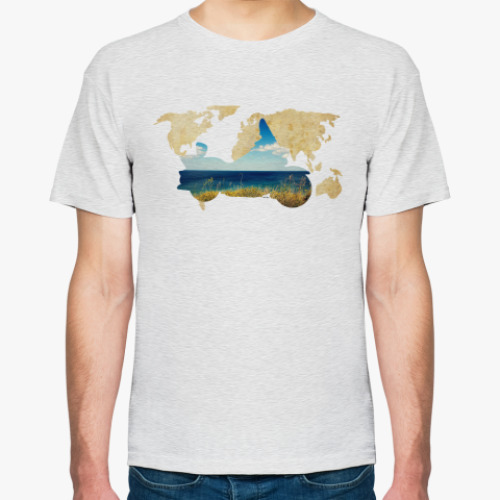 Футболка Пейзаж мотоцикла