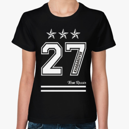 Женская футболка с принтом Хабаровск