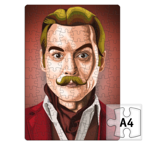 Пазл с принтом Джонни Мордекай Депп