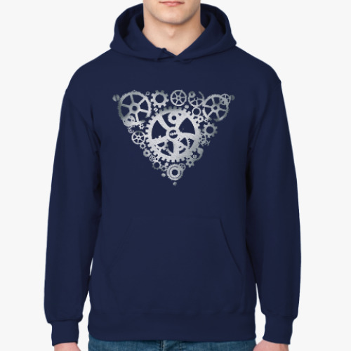 Толстовка худи с принтом Steel gears down