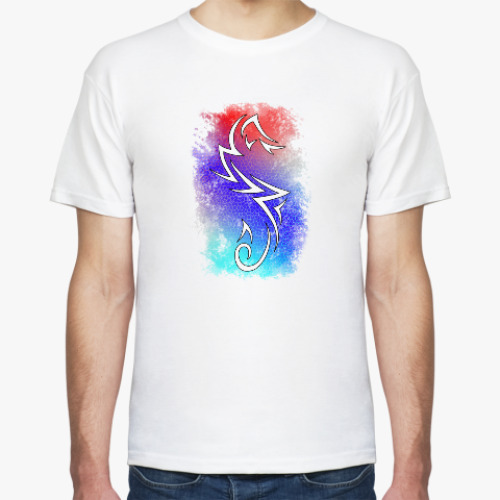 Футболка с принтом Морской конек