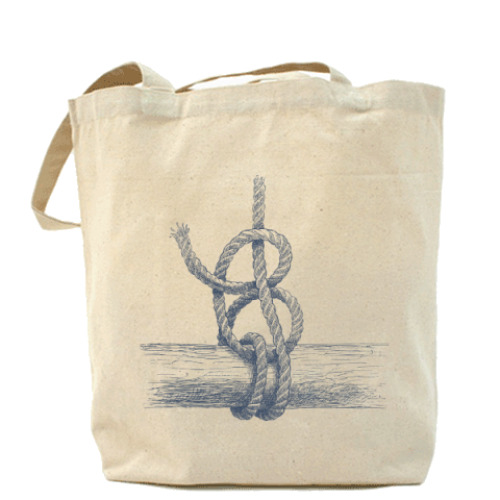 Сумка шоппер Море винтаж узел