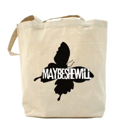 Сумка шоппер с принтом  Maybeshewill