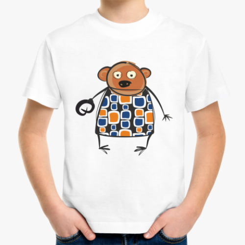 Детская футболка с принтом 'Медвед'