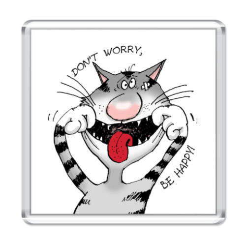 Магнит   CRAZY CAT