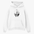 Толстовка худи оверсайз