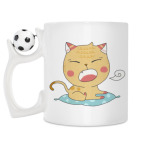 Кружка с футбольным мячиком