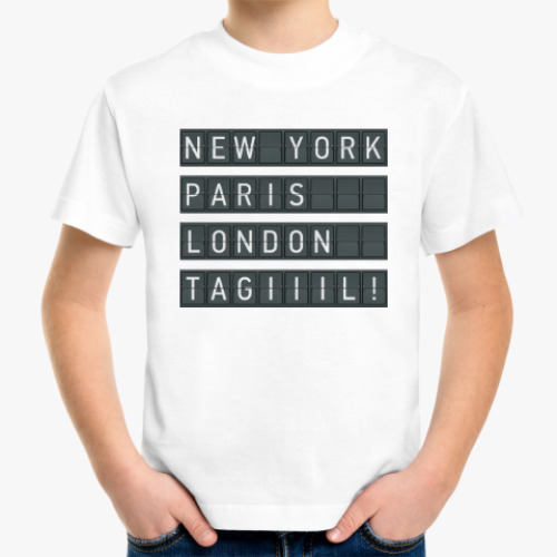 Детская футболка с принтом Нью-Йорк - Тагил