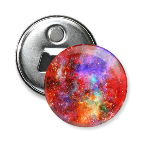 Магнит-открывашка с принтом Космос