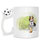 Кружка с футбольным мячиком