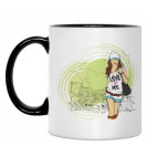 Кружка двухцветная