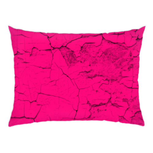 Подушка с принтом Ядовитые трещины