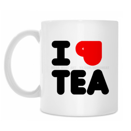 Кружка с принтом I LOVE TEA