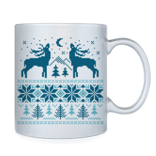 Кружка с принтом Норвежский лес