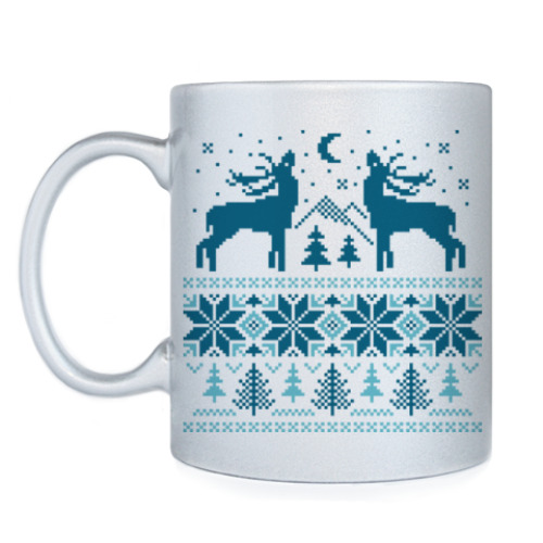 Кружка с принтом Норвежский лес