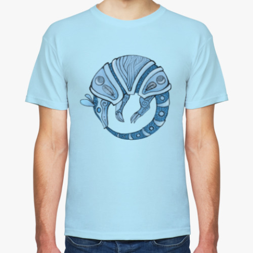 Футболка с принтом Броненосец