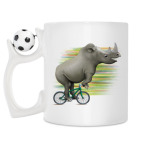 Кружка с футбольным мячиком