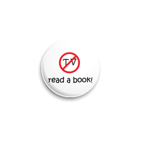Значок 25мм  'Read a book'