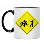 Кружка двухцветная