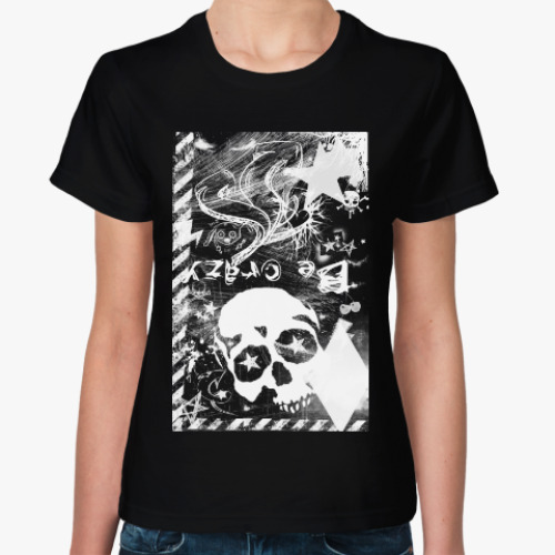 Женская футболка с принтом Be grunge!