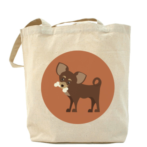 Сумка шоппер с принтом Sweet dog