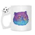 Кружка с футбольным мячиком