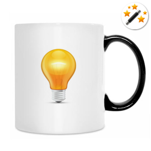 Кружка-хамелеон с принтом Идея!