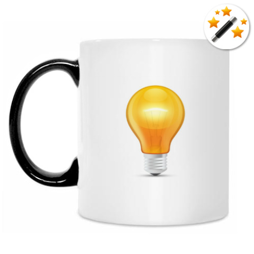 Кружка-хамелеон с принтом Идея!