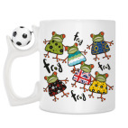 Кружка с футбольным мячиком