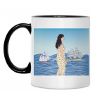 Кружка двухцветная