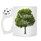 Кружка с футбольным мячиком