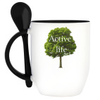 Кружка с ложкой