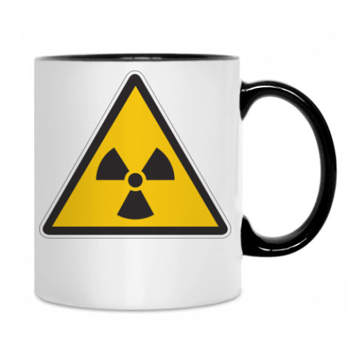 Кружка с принтом радиация