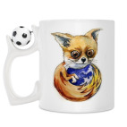 Кружка с футбольным мячиком