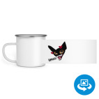 Кружка металлическая белая (круговая запечатка)