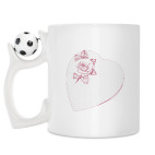 Кружка с футбольным мячиком