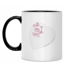 Кружка двухцветная