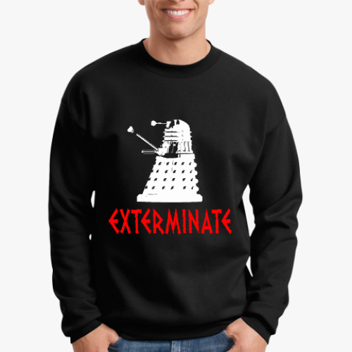 Свитшот с принтом Dalek EXTERMINATE Doctor Who